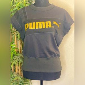Black/Gold Puma tee, women’s XL